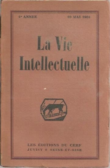 LA VIE INTELLECTUELLE. T. XI. N. 2.