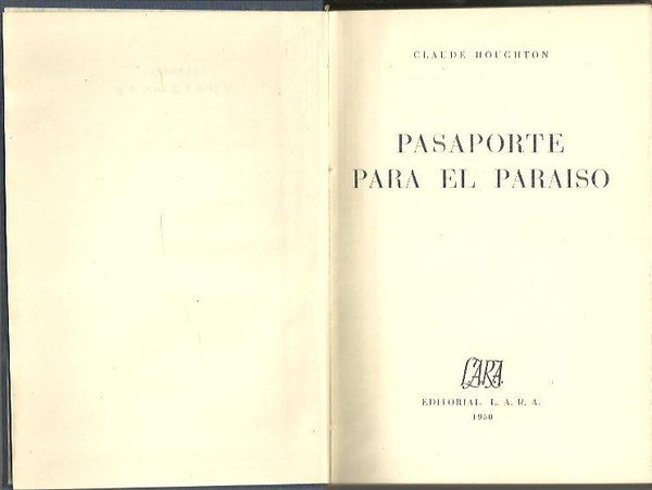 PASAPORTE PARA EL PARAISO.