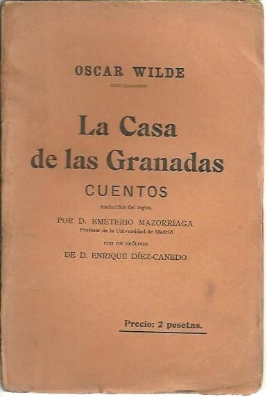 LA CASA DE LAS GRANADAS. CUENTOS.