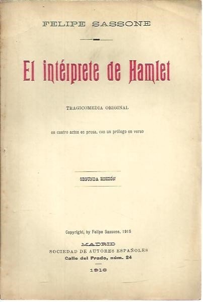 EL INTERPRETE DE HAMLET.
