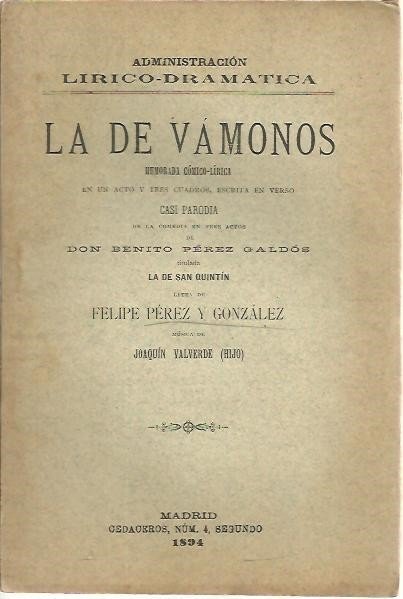 LA DE VAMONOS.