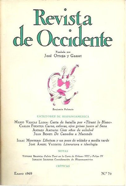 REVISTA DE OCCIDENTE. NUM. 70.