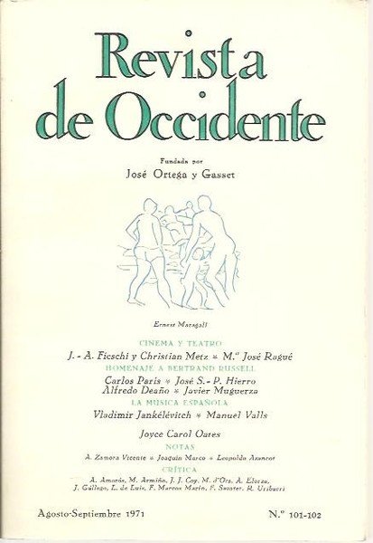 REVISTA DE OCCIDENTE. NUMS. 101-102.