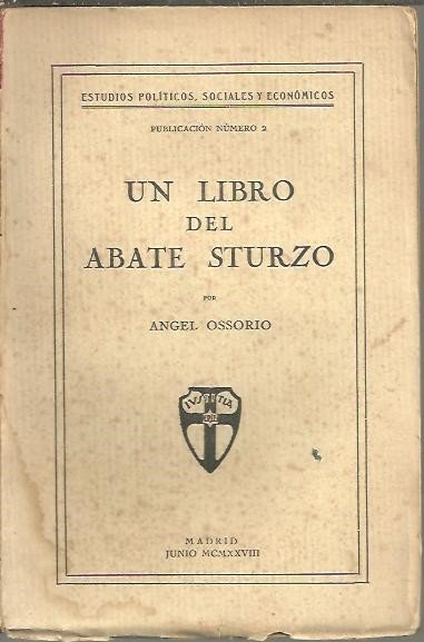 UN LIBRO DEL ABATE STURZO.