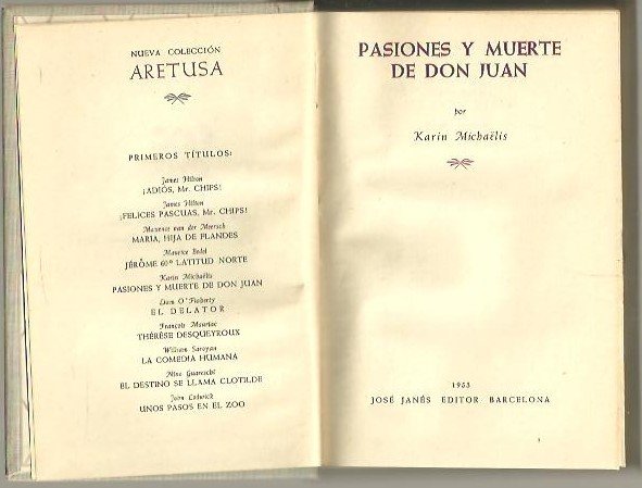 PASIONES Y MUERTE DE DON JUAN.