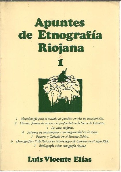 APUNTES DE ETNOGRAFIA RIOJANA.