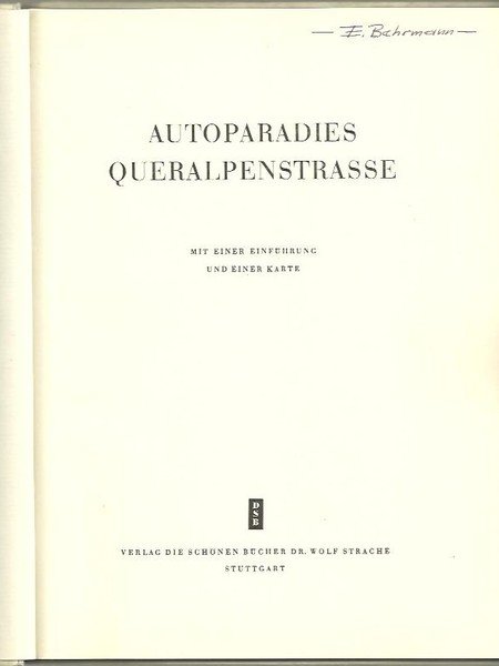 AUTOPARADIES QUERALPENSTRASSE.