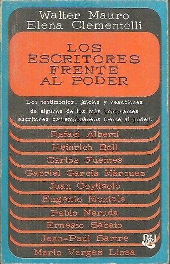 LOS ESCRITORES FRENTE AL PODER.