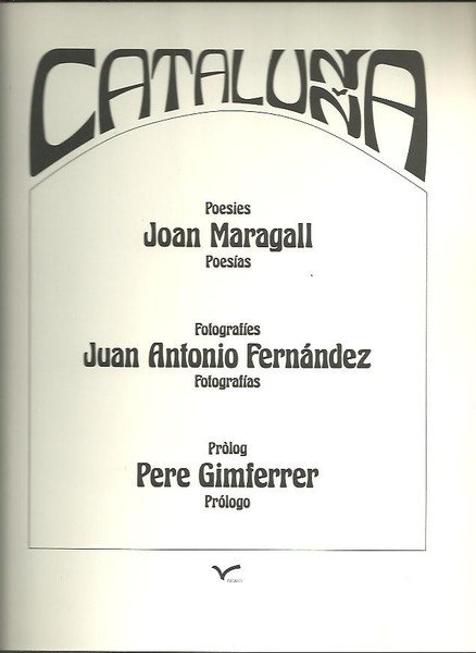 CATALUNYA. CATALUÑA.