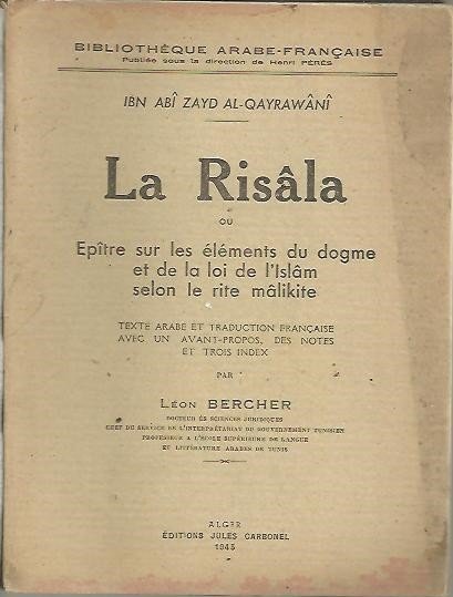 LA RISALA OU EPITRE SUR LES ELEMENTS DU DOGME ET …