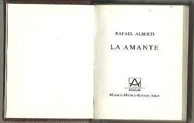 LA AMANTE.