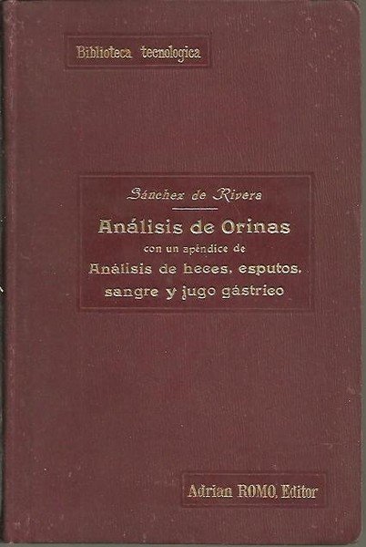 ANALISIS DE ORINAS CON UN APENDICE DE ANALISIS DE HECES, …