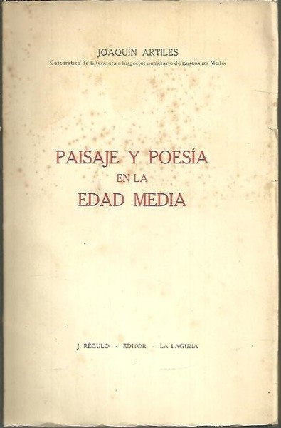 PAISAJE Y POESIA EN LA EDAD MEDIA.