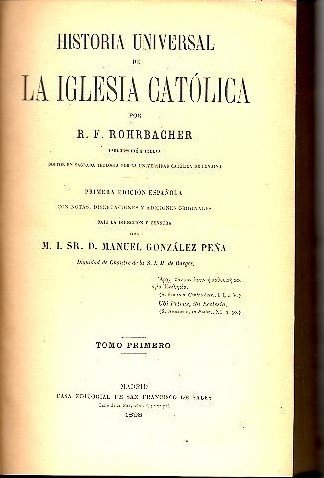 HISTORIA UNIVERSAL DE LA IGLESIA CATOLICA.