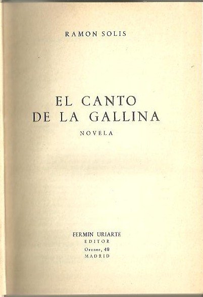 EL CANTO DE LA GALLINA.