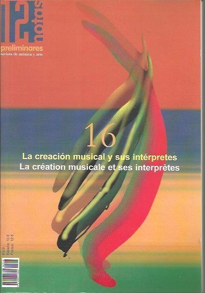 DOCE NOTAS PRELIMINARES. REVISTA DE MUSICA Y ARTE. N. 16. …