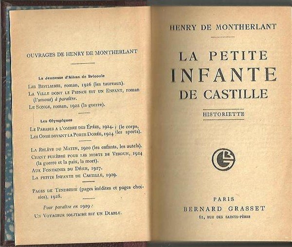 LA PETITE INFANTE DE CASTILLE.