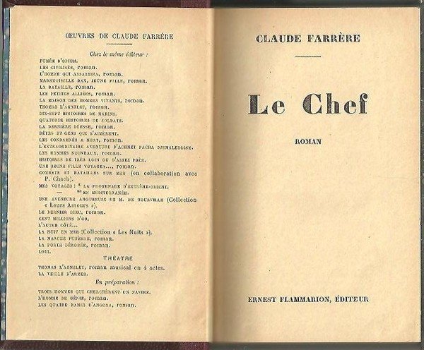 LE CHEF.