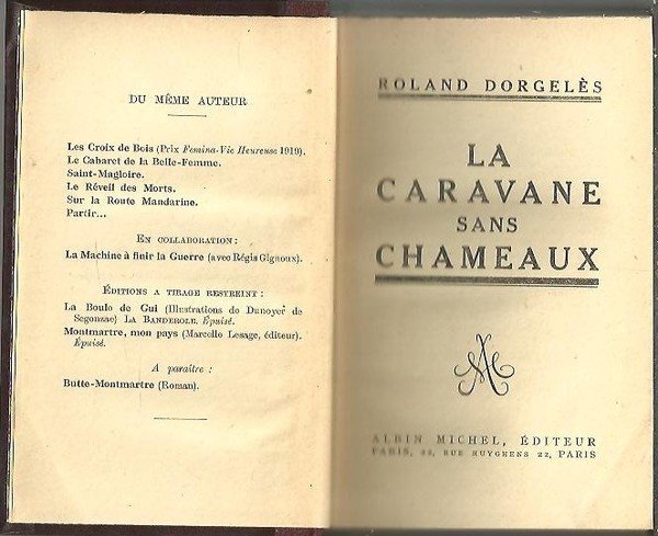 LA CARAVANE SANS CHAMEAUX.