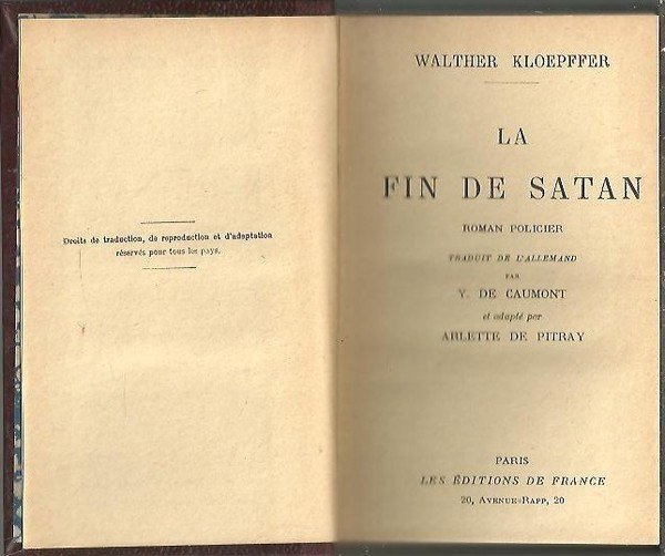 LA FIN DE SATAN.