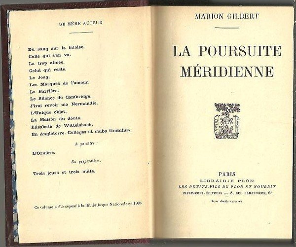 LA POURSUITE MERIDIENNE. | Immagine principale