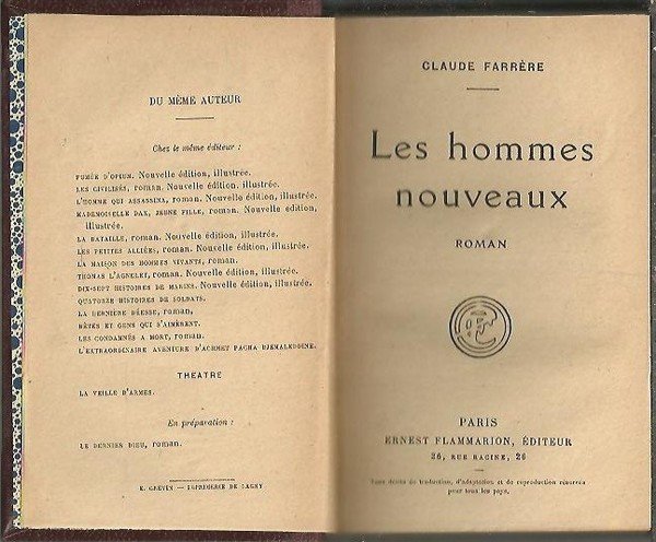 LES HOMMES NOUVEAUX.