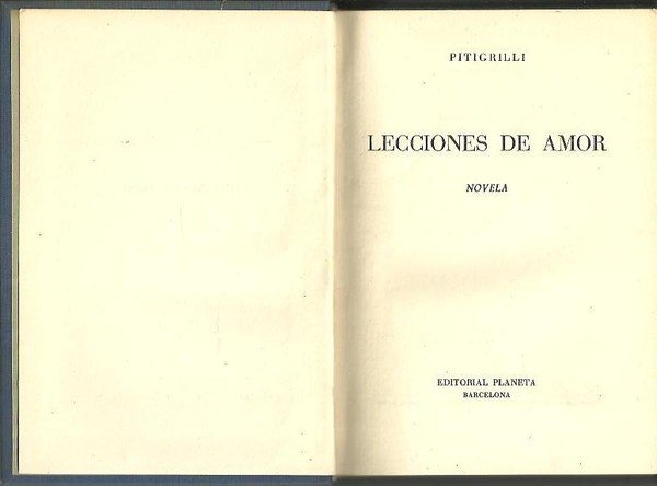 LECCIONES DE AMOR.