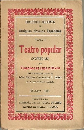 TEATRO POPULAR. (NOVELAS).