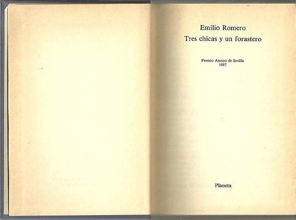 TRES CHICAS Y UN FORASTERO.
