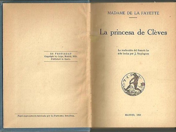 LA PRINCESA DE CLEVES. DAFNIS. (SEGUNDA CONSULTA DEL DOCTOR NEGRO).
