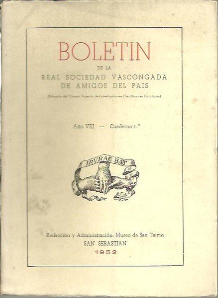 BOLETIN DE LA REAL SOCIEDAD VASCONGADA DE LOS AMIGOS DEL …