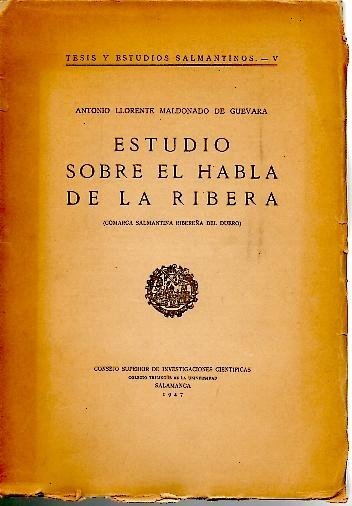 ESTUDIO SOBRE EL HABLA DE LA RIBERA (COMARCA SALMANTINA RIBEREÑA …