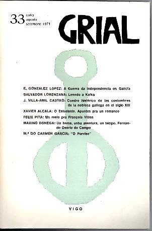 GRIAL. N. 33. XULIO-AGOSTO.SETEMBRE, 1971.