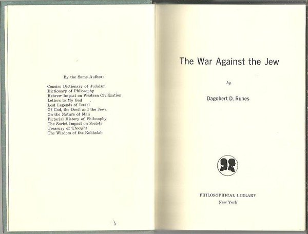 THE WAR AGAINST THE JEW.