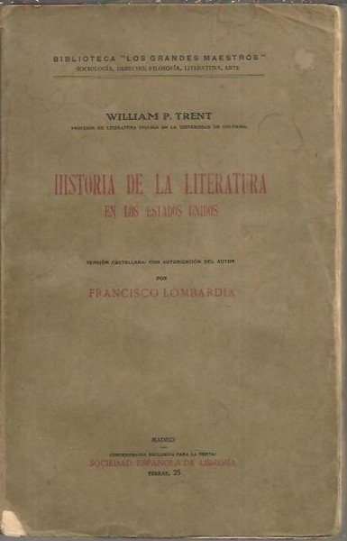 HISTORIA DE LA LITERATURA EN LOS ESTADOS UNIDOS.