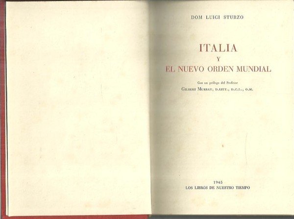 ITALIA Y EL NUEVO ORDEN MUNDIAL.