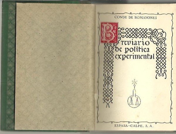 BREVIARIO DE POLITICA EXPERIMENTAL.