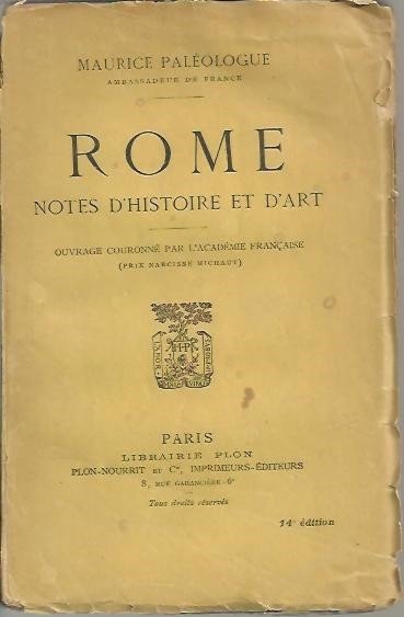 ROME. NOTES D´HISTOIRE ET D'ART.