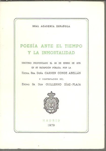 POESIA ANTE EL TIEMPO Y LA INMORTALIDAD.
