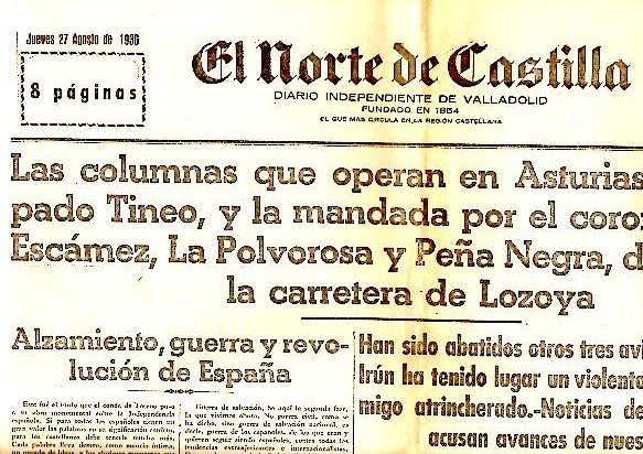 EL NORTE DE CASTILLA. DIARIO INDEPENDIENTE DE VALLADOLID. AÑO LXXXIII. …