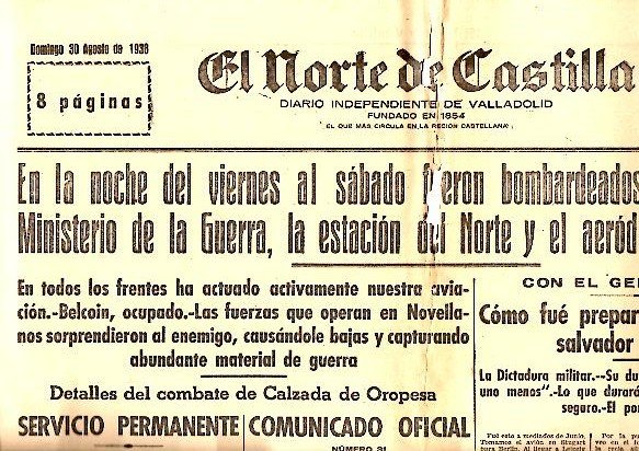 EL NORTE DE CASTILLA. DIARIO INDEPENDIENTE DE VALLADOLID. AÑO LXXXIII. …