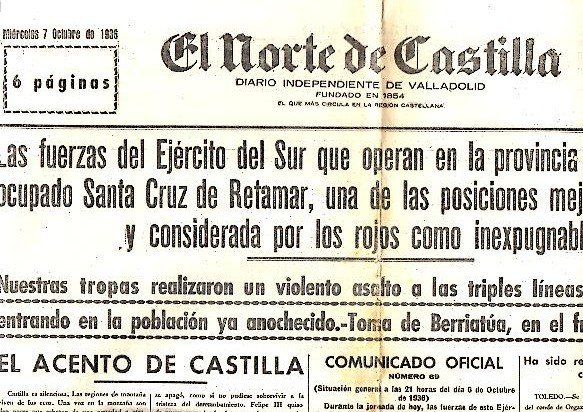 EL NORTE DE CASTILLA. DIARIO INDEPENDIENTE DE VALLADOLID. AÑO LXXXIII. …