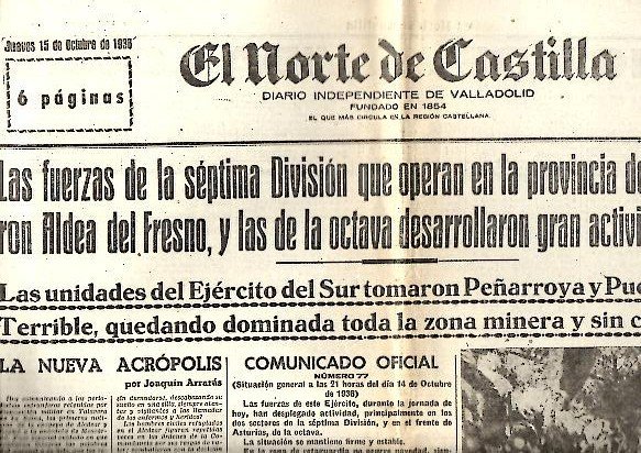 EL NORTE DE CASTILLA. DIARIO INDEPENDIENTE DE VALLADOLID. AÑO LXXXIII. …