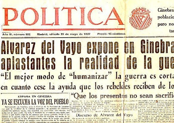 POLITICA. AÑO III. N. 552. 29-MAYO-1937.