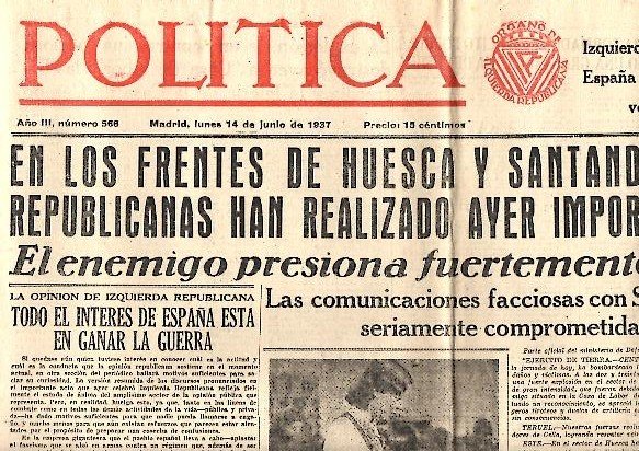 POLITICA. AÑO III. N. 566. 14-JUNIO-1937.
