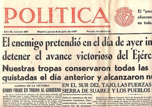 POLITICA. AÑO III. N. 587. 8-JULIO-1937.