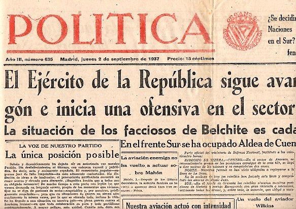 POLITICA. AÑO III. N. 635. 2-SEPTIEMBRE-1937.