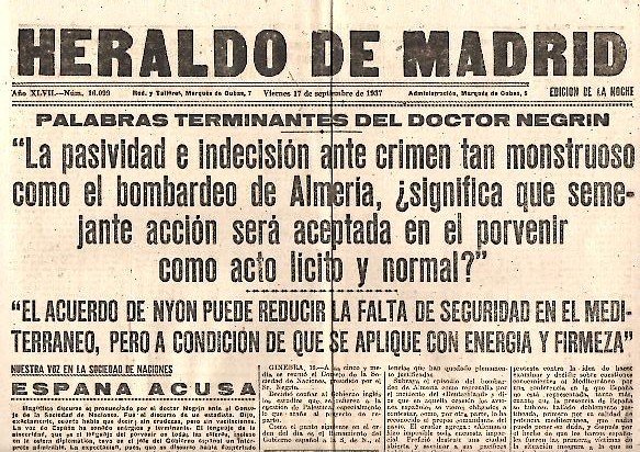 HERALDO DE MADRID. AÑO XLVII. N. 16099. 17-SEPTIEMBRE-1937.