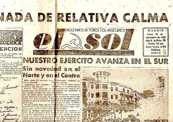 EL SOL. DIARIO DE LA MAÑANA DEL PARTIDO COMUNISTA DE …
