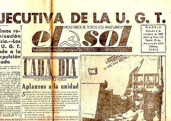 EL SOL. DIARIO DE LA MAÑANA DEL PARTIDO COMUNISTA DE …